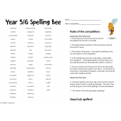 Free Downloadable Spelling Bee to use with Years 5/6